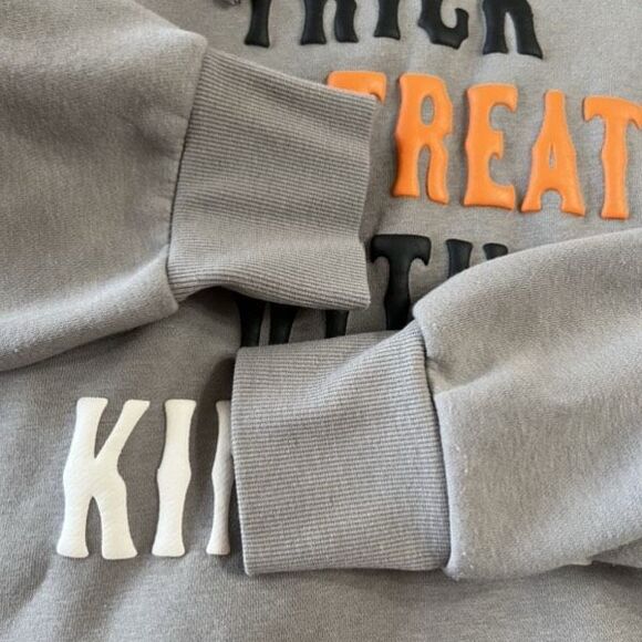 LULAROE Halloween Hoodie Women’s XL Trick or Treat with Kindness Puffy Letters - Picture 11 of 12
